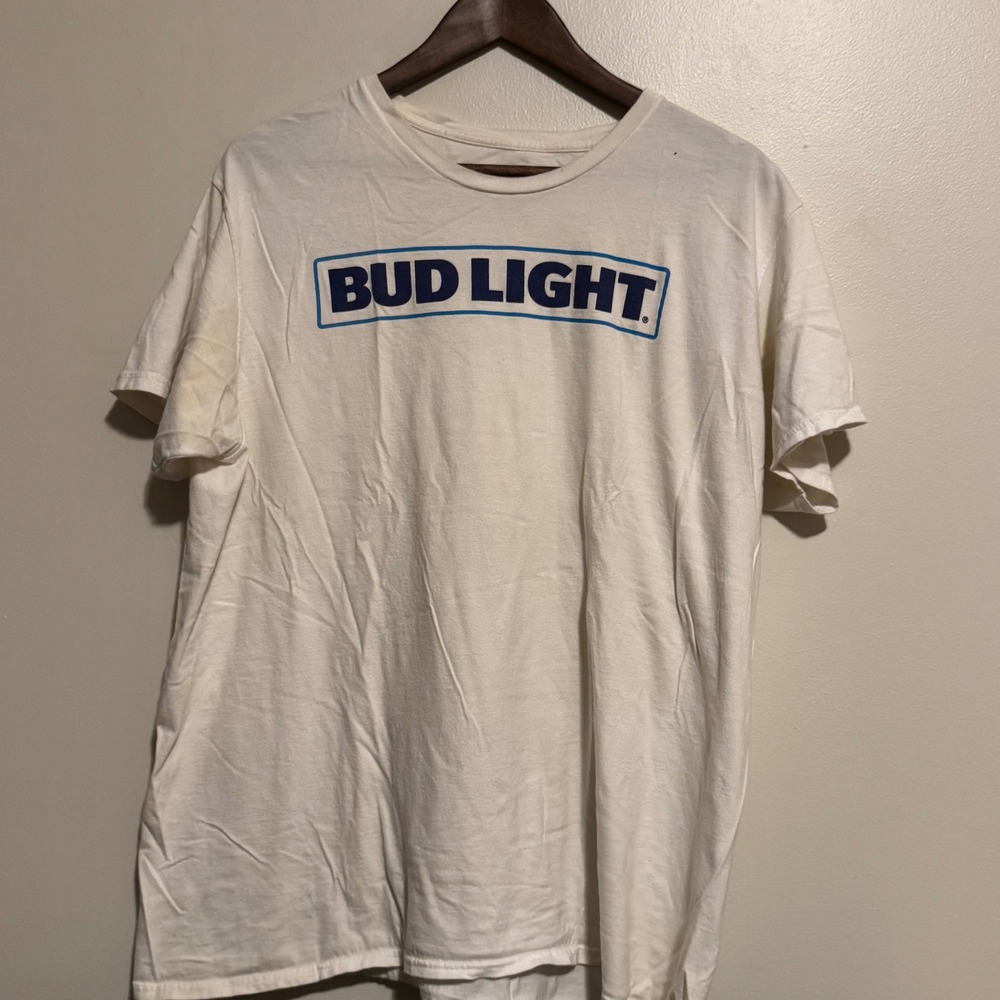Bud Light Mens XL T-shirt Cotton Casual Essentials Official Shane Gillis Fanwear